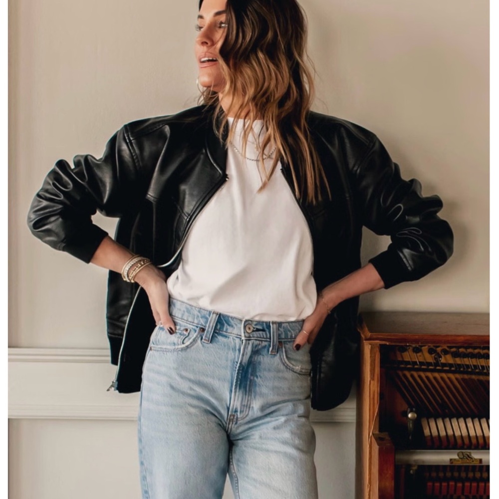 Women's Black Leather Jacket